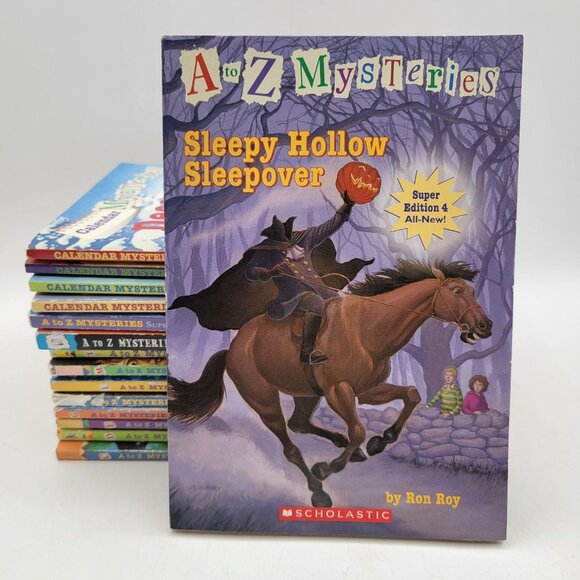 Calendar & A to Z Mysteries Huge Lot of 15 Chapter Books by Ron Roy - Picture 1 of 9